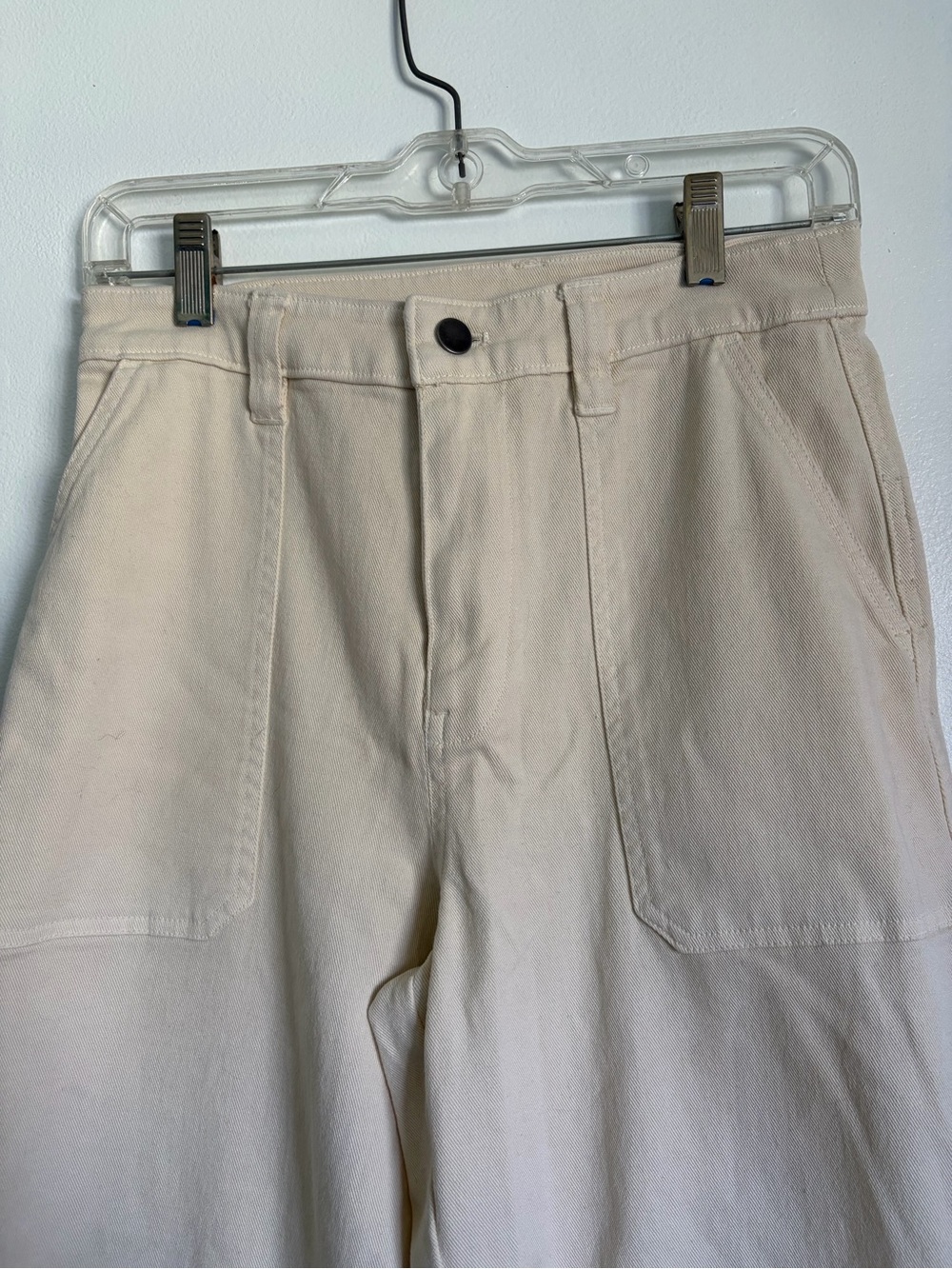 Abound Cream High-Rise Wide Leg/ Cargo Pants